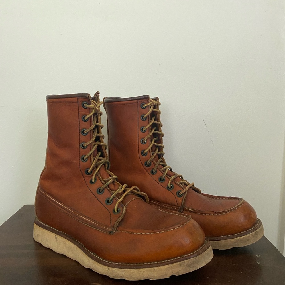 Red Wing Shoes Tan Leather Boots